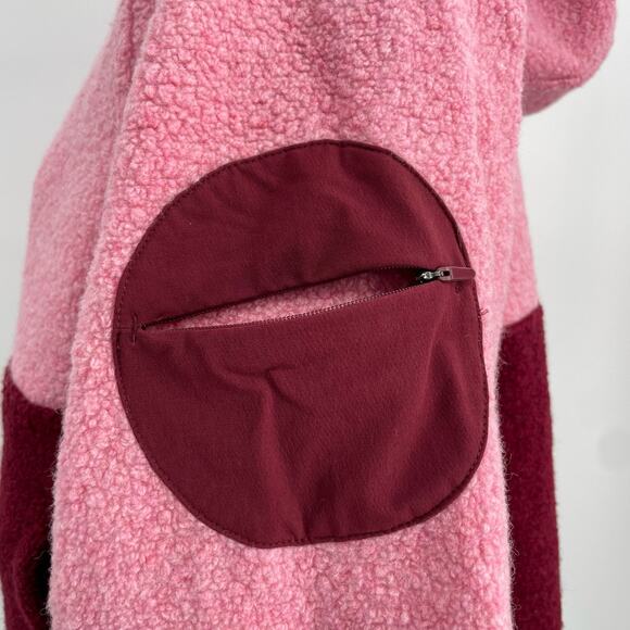 Outdoor Voices Megafleece Himalayan Seasalt Truffle Pink 1/2 Zip Fleece Jacket S - Picture 7 of 10